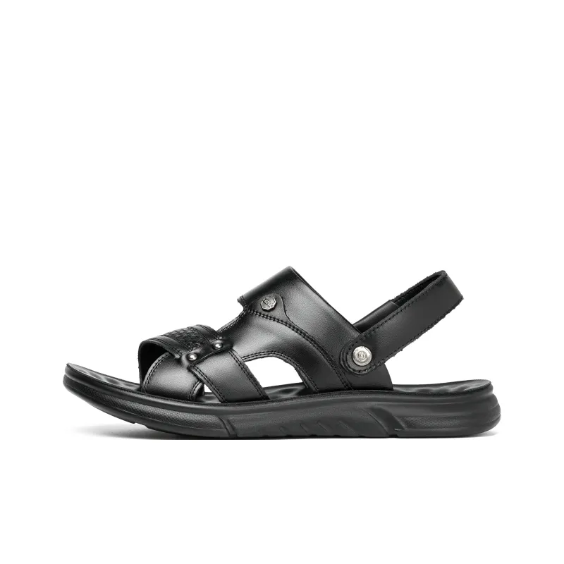 Mulinsen Beach Sandals Men Black/Brown-0