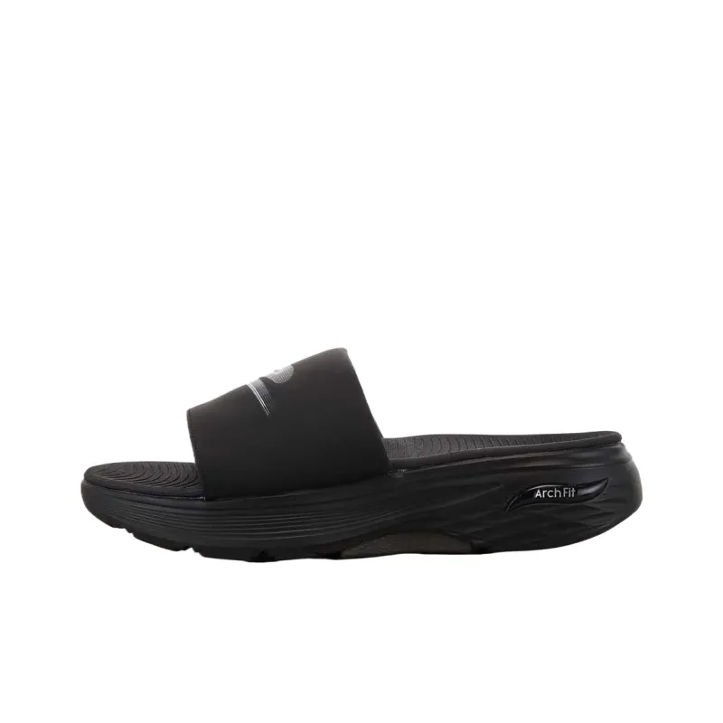 Skechers Goran Max Cushioning Arch Fit EVA Quick Dry Slide Slippers Men's Black-0