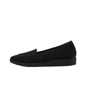 Skechers CLEO FLEX WEDGE Low Top Casual Shoes Women's Black