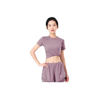 Barbie Yoga T Shirts Women's Berry Purple