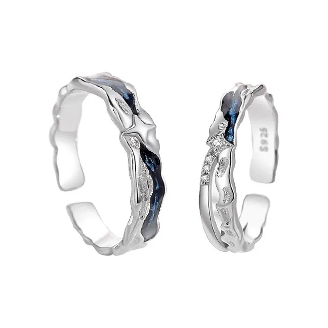 Diamond International 925 Sterling Silver Rings Unisex-0