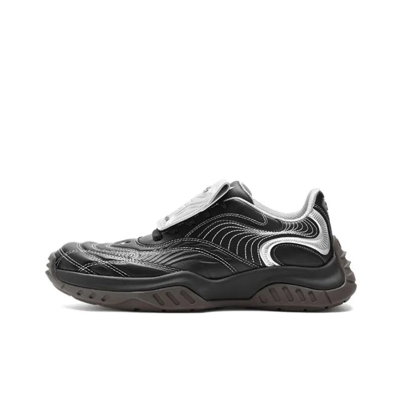 OGR Slip Resistant, Abrasion Resistant, Breathable, Lightweight Low Top Casual Shoes Unisex Gothic Ambush Black-0