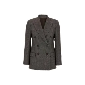 Brunello Cucinelli Business Suit Women's Gray Brown