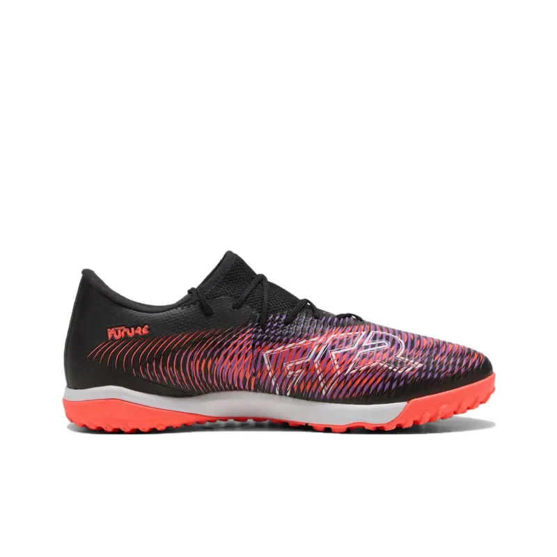PUMA FUTURE 8 MATCH Abrasion Resistant Soccer Shoes Unisex Black White Red-1