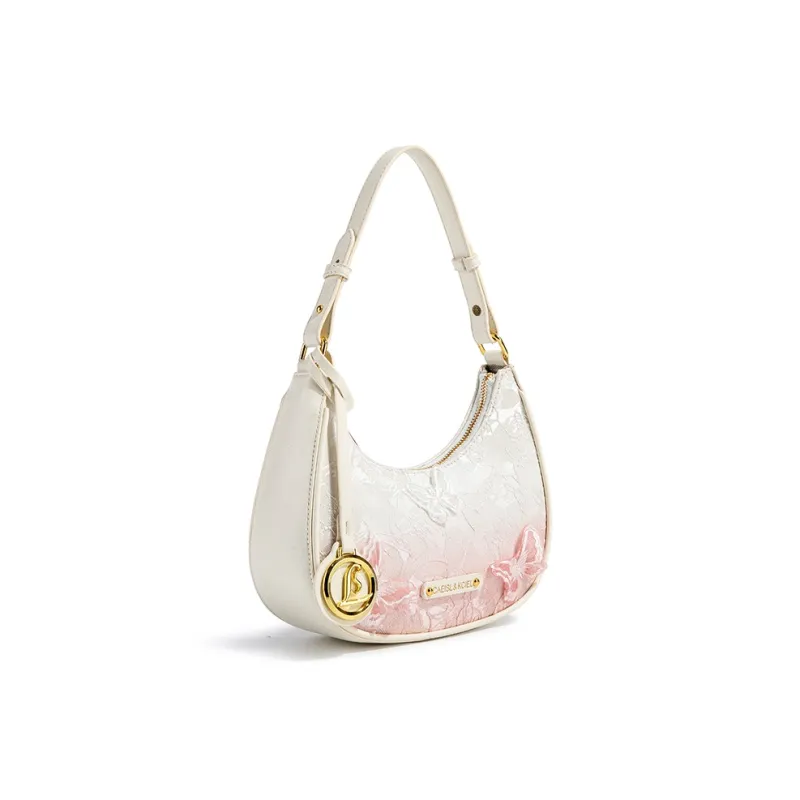 CAEISL&KCIEL PU Crossbody Bag, Shoulder Bag Regular Women's Butterfly Gradient Pink-3