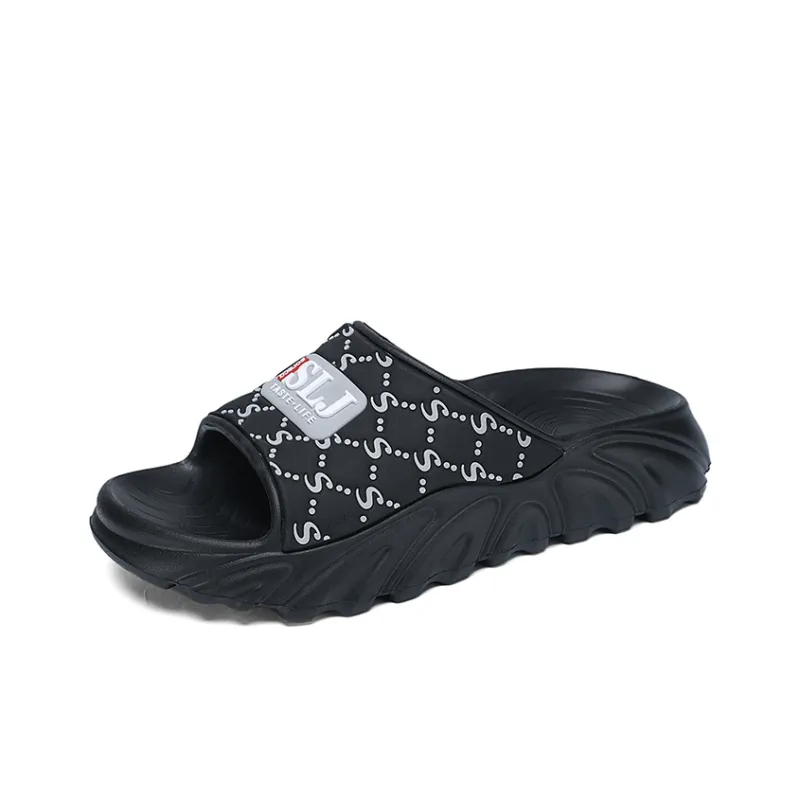 Eminu Rubber Sole Slide Slippers Men's-6