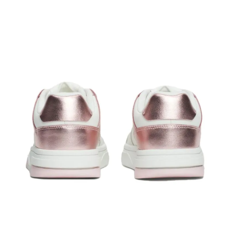 Tommy Hilfiger Brooklyn Low Top Skateboard Shoes Women's White Pink-4