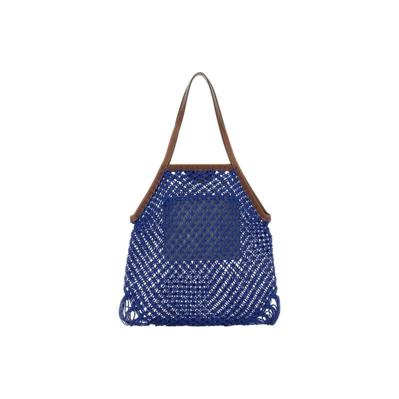 Anya Hindmarch Fabric Tote Bag, Shopping Bag, Shoulder Bag Women's Blue-2