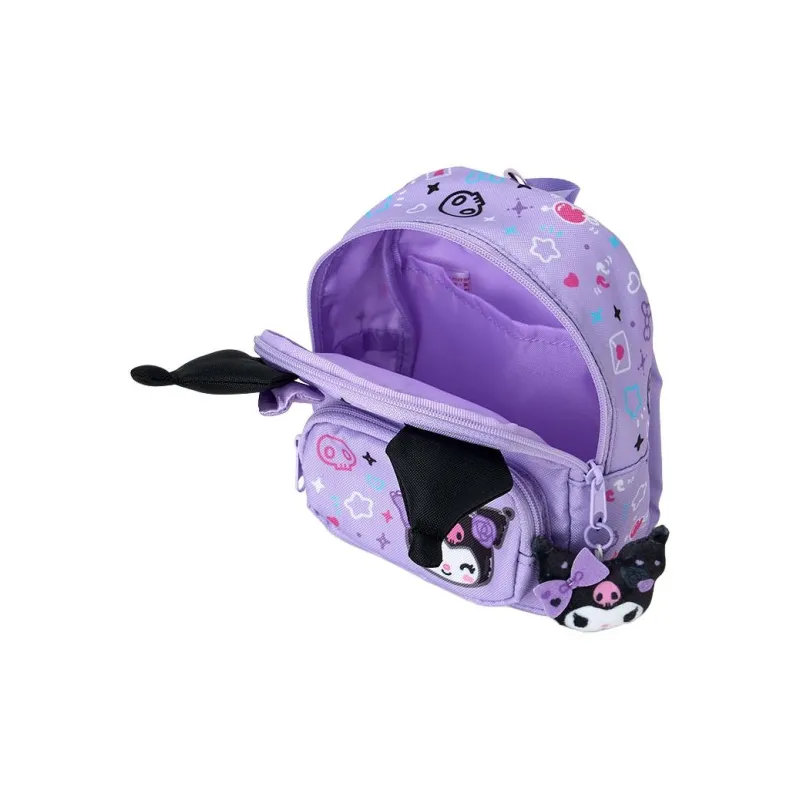 Sanrio Kuromi Polyester Coin Purse Women's Purple-2