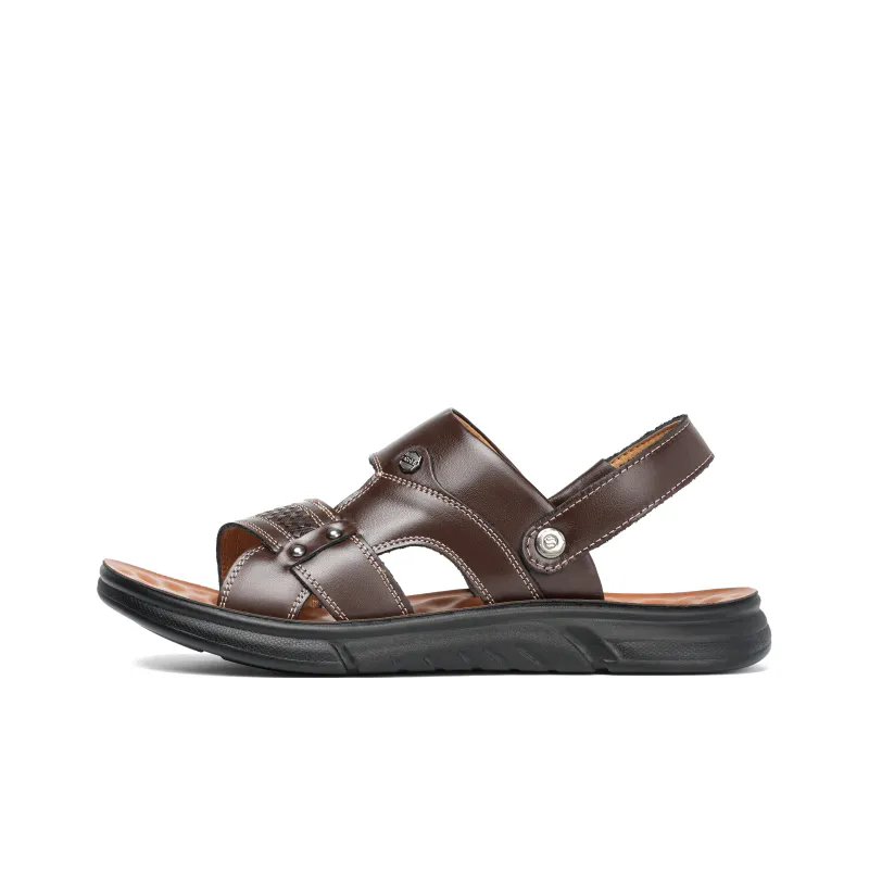 Mulinsen Beach Sandals Men Black/Brown-6