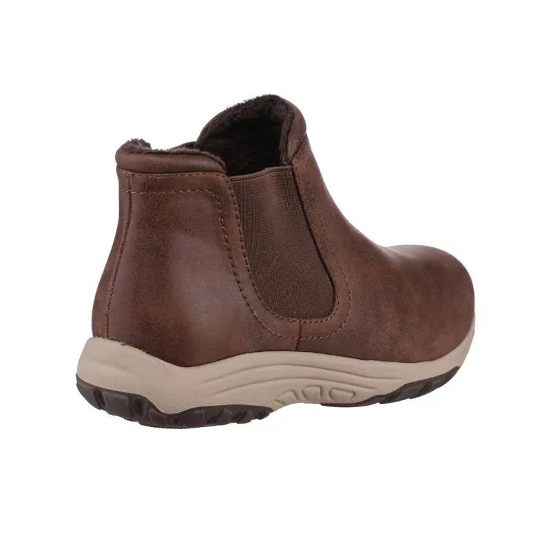 Skechers Reggae Fest 2.0 Short Chelsea Boots Women's Brown-4