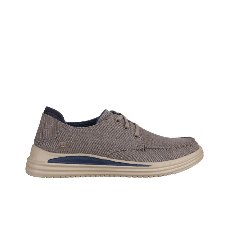 Skechers Proven Abrasion Resistant Low Top Canvas Shoes Men's Gray-1