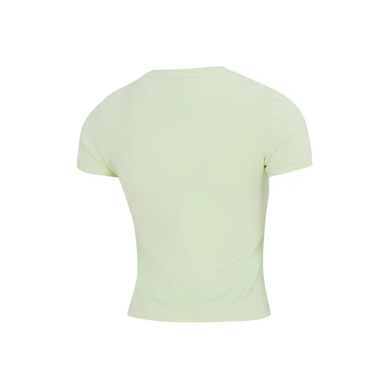 PUMA Mercedes Crop Tops Women's Light Green-1