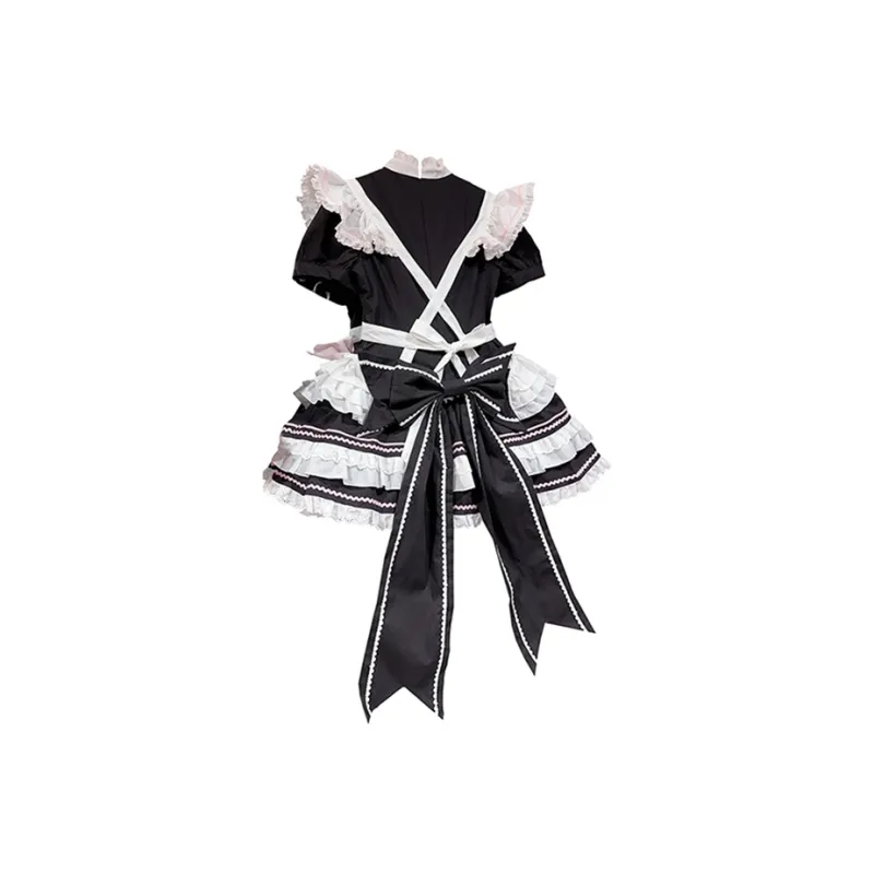 TIBINB Lolita Dresses Women's Black/White-1