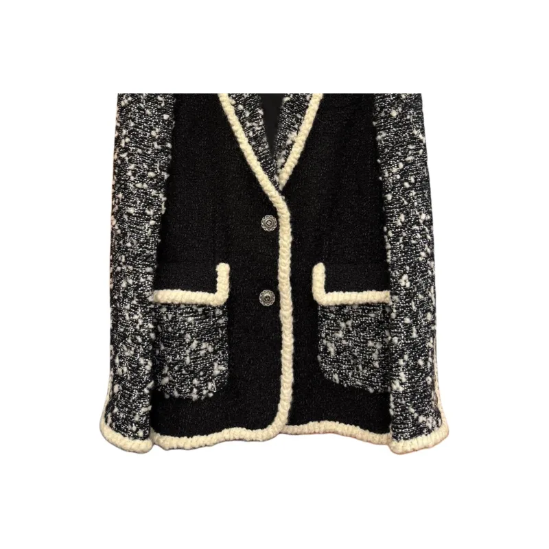 CHANEL Coats Women's Black-1