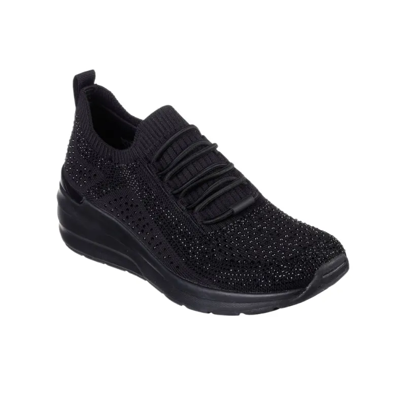 Skechers Billion Low Top Casual Shoes Women's Black-2