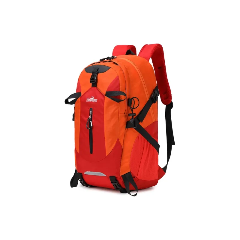 SNOOPY Nylon Backpack Unisex Green/Blue/Orange Red/Dark Gray/Light Gray-9
