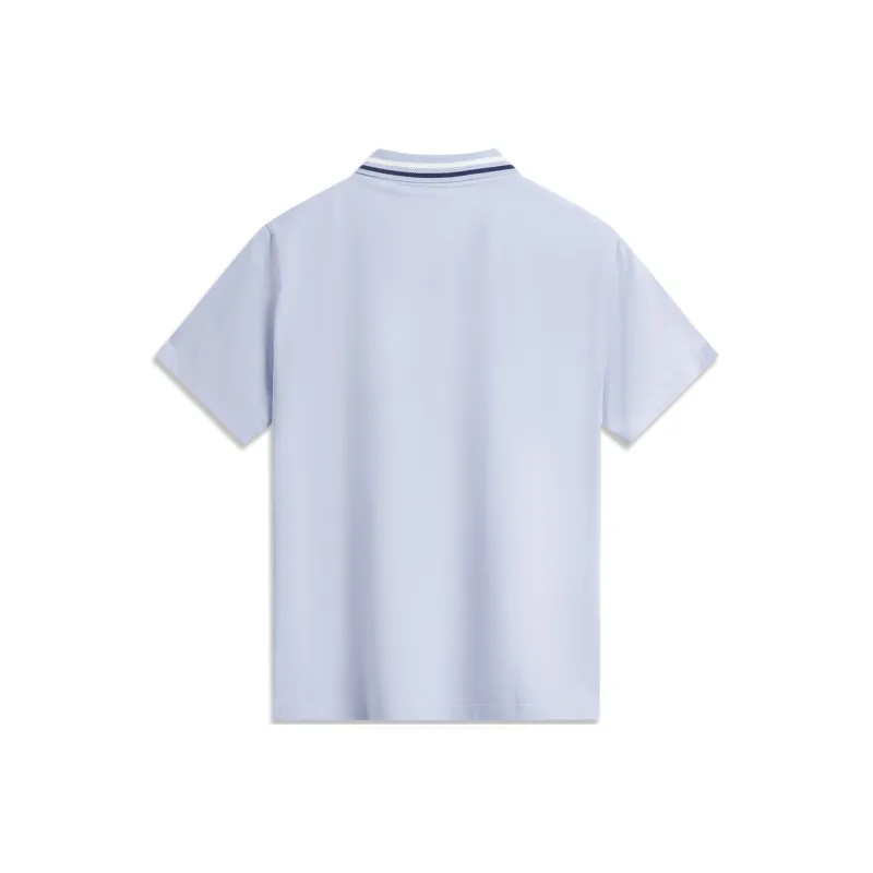 LiNing Sports Trend Series Polo Shirt Men's Frost Blue-1