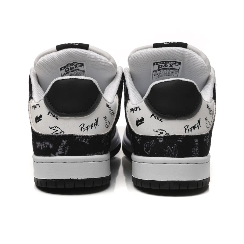 DEFINEX Slip Resistant Waterproof Cushioning Abrasion Resistant Lightweight Breathable Low Top Skateboard Shoes Unisex-3