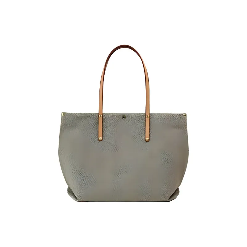 LINE ARTISANAL Canvas Tote Bag, Shopping Bag, Portable Canvas Shoulder Bag Women's Green-1