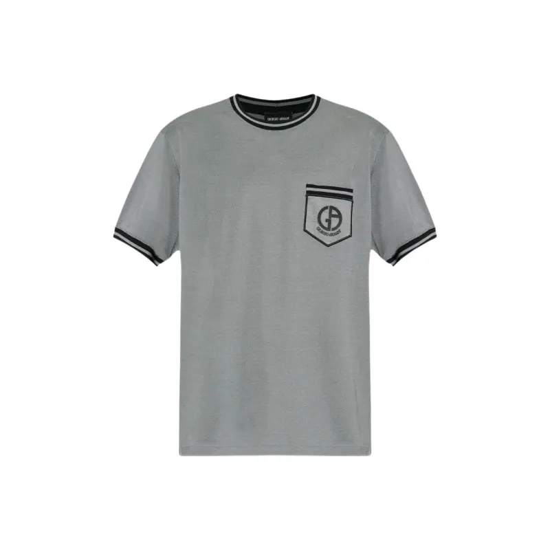 GIORGIO ARMANI T Shirts Men Gray-0