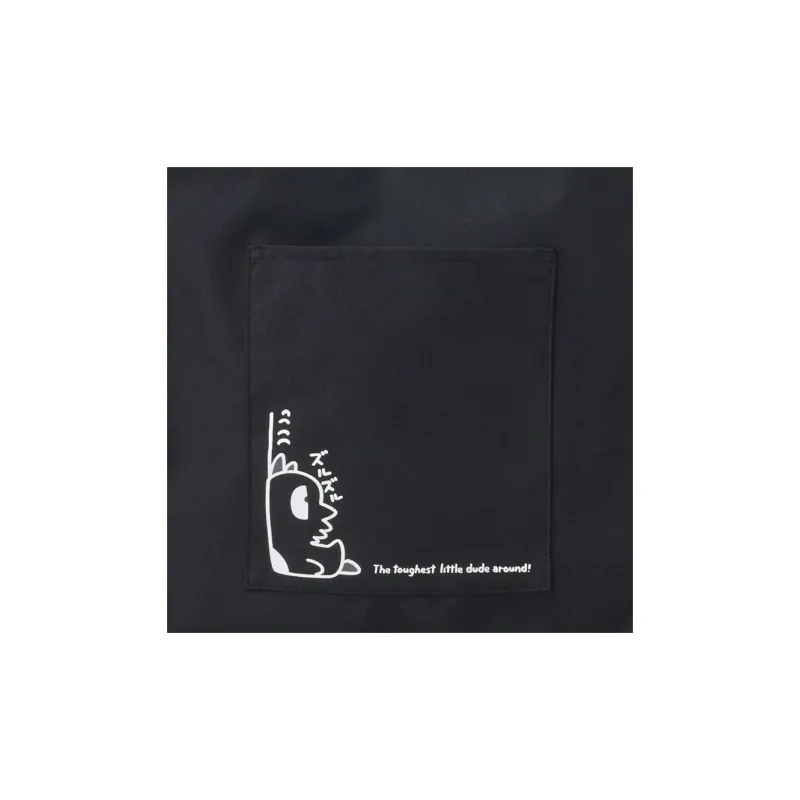 Sanrio Cool Penguins Polyester Tote Bag, Shopping Bag, Handbag, Shoulder Bag Unisex Black-5