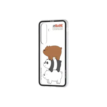 SAMSUNG Plastic Material Naked Bear Stacking Bear Phone Cases Compatibility With Galaxy S25/S25+/S25 Ultra Cartoon