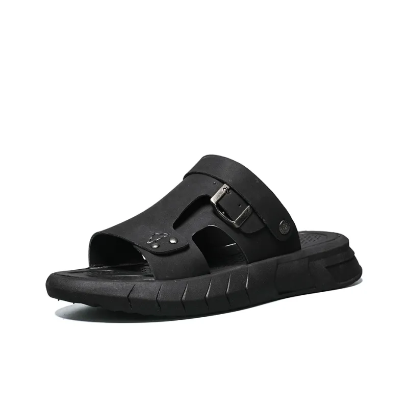 AMICNIEGD Massage Abrasion Resistant Slide Slippers Men's-1