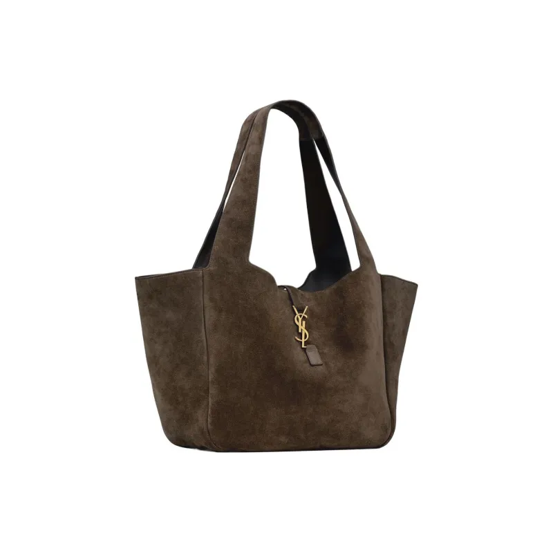 SAINT LAURENT LE57 Series Calfskin Shoulder Bag Women's Light Musk-2