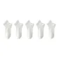Summer 100% cotton No-Show Socks Combination ③ (White+White+White+White+White)