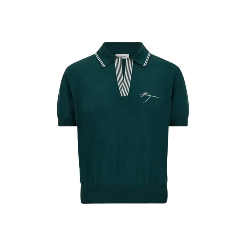 FERRAGAMO SS25 Polo Shirt Men's Dark Green-0