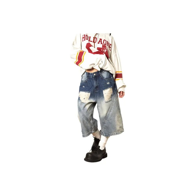 Pirkadat Denim Shorts Unisex Blue-0