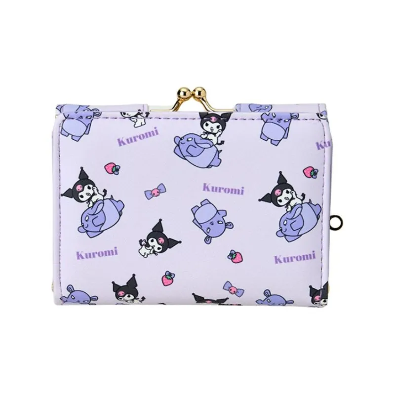 Sanrio Synthetic Leather Wallet Women's Purple & White-1