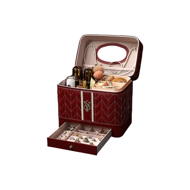 MUYAXUAN Storage Large Capacity Portable Makeup Case Tubas Makeup Bag-4