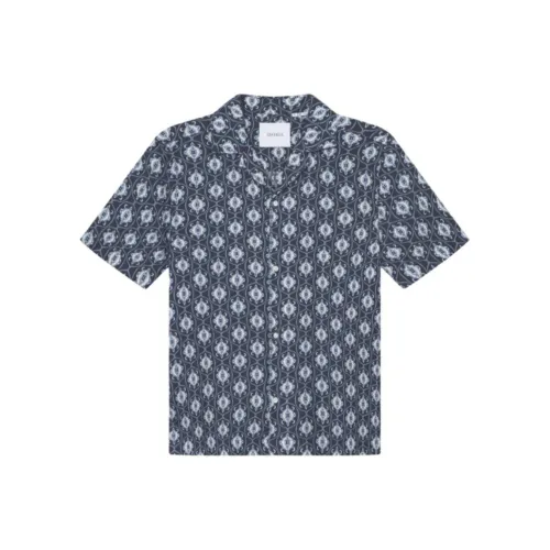 LES DEUX 스카이 블루 남성 셔츠