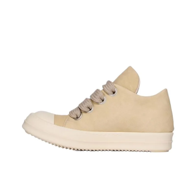 Rick Owens DRKSHDW Low Top Canvas Shoes Women's Yellow-0