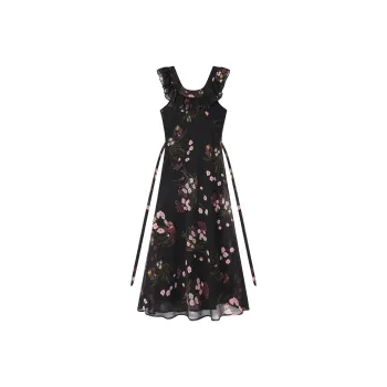 RUXU Sleeveless Dresses Women's Black Dress