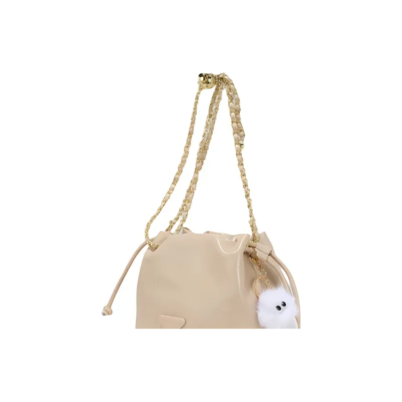 SHORT HAIR GIRL PU Shoulder Bag Regular Women's Pink/Black/White/Yellow-5