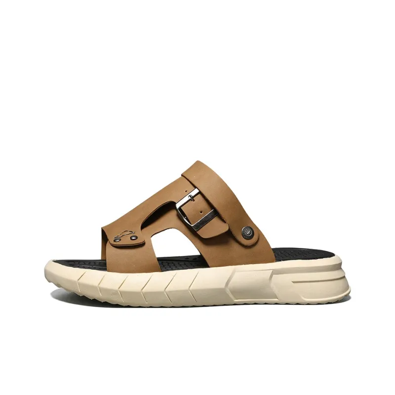 AMICNIEGD Massage Abrasion Resistant Slide Slippers Men's-7