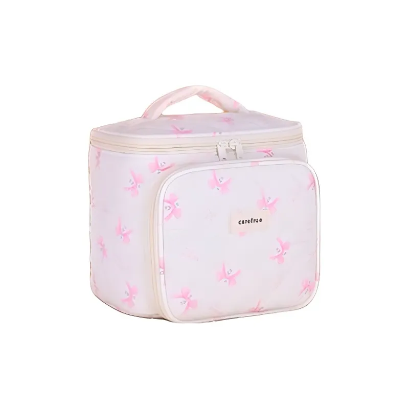 ZHIYIN Cute Large Capacity Handheld Skincare Storage Bag Multifunctional Portable Tubas Storage Box Make up Tools-4