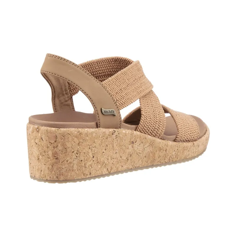 Skechers ARCH FIT BEVERLEE Beach Sandals Women's Brown-4
