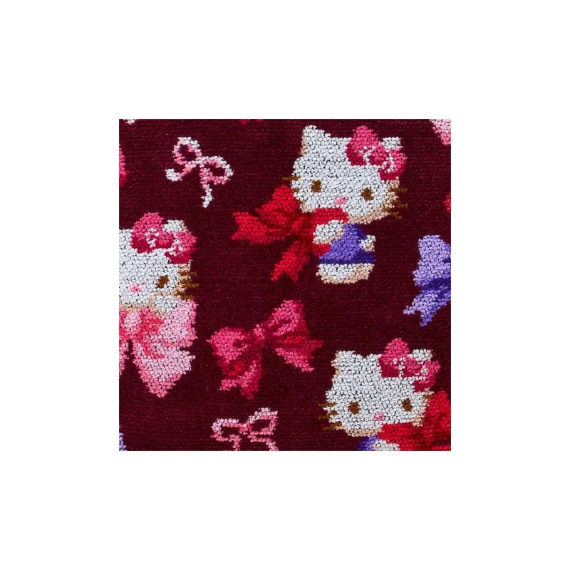 Sanrio Hello Kitty Cotton Tote Bag, Shopping Bag, Handbag Women's Red-4