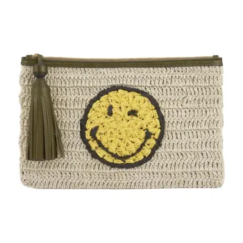 Anya Hindmarch Paper Clutch Women's Beige Paper