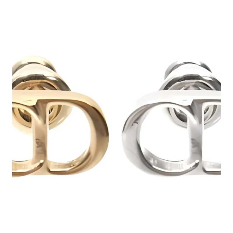DIOR Sterling Silver Earrings Women's Multicolor-2