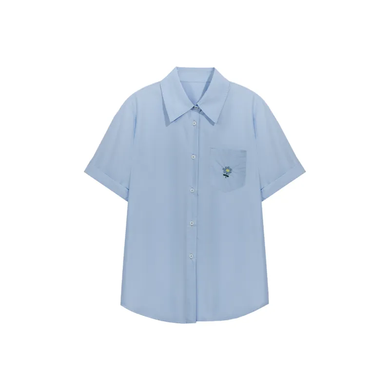 Dajia Poetry Summer Shirt Women's-0