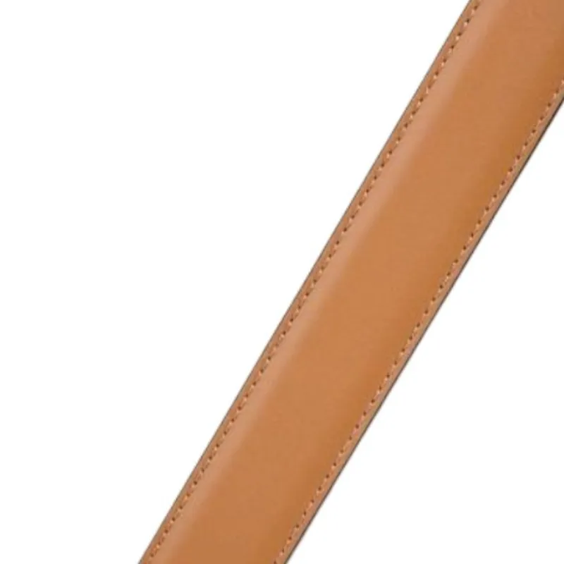 VERSACE 100% Cow Leather Belts Men's Light Brown 3CM-2