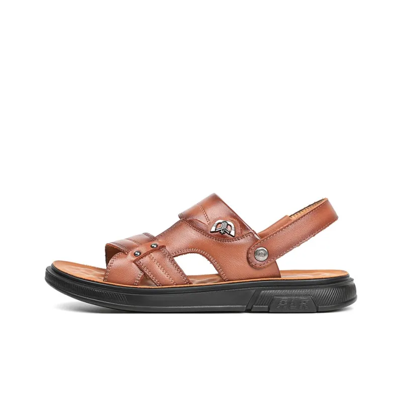 Mulinsen Beach Sandals Men Black/Brown-6