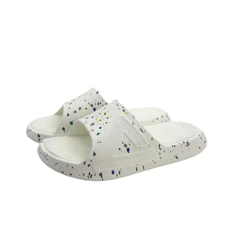PEAK Statistic Sandals Cushioning Odor Resistant Slide Slippers Unisex White Multicolor-3