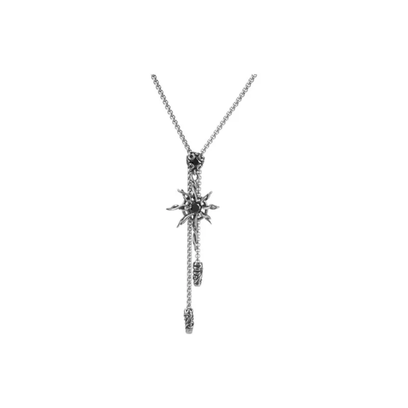 ACIUM Long American Vintage Independent Hip Hop, Minimalist Style Luxury, Titanium Steel Street Style Necklace Unisex-0
