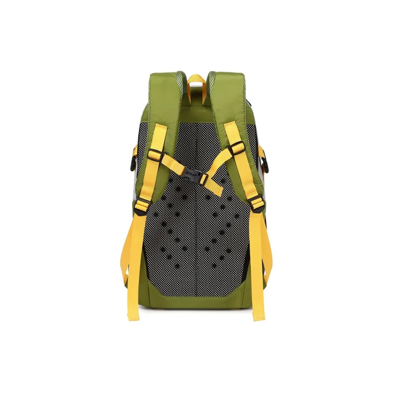 SNOOPY Nylon Backpack Unisex Green/Blue/Orange Red/Dark Gray/Light Gray-4